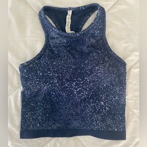 Ebb to street cropped racerback tank top